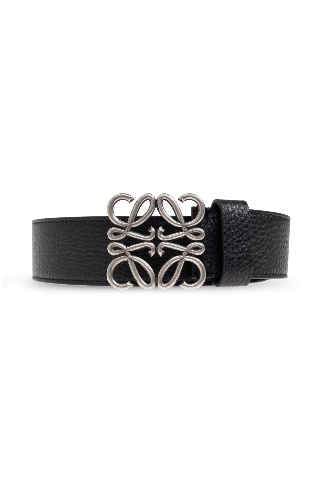 LIWLE リウル ベルト ブラック Loewe - Black & Gold Round Soft Leather Belt | Mitchell Stores